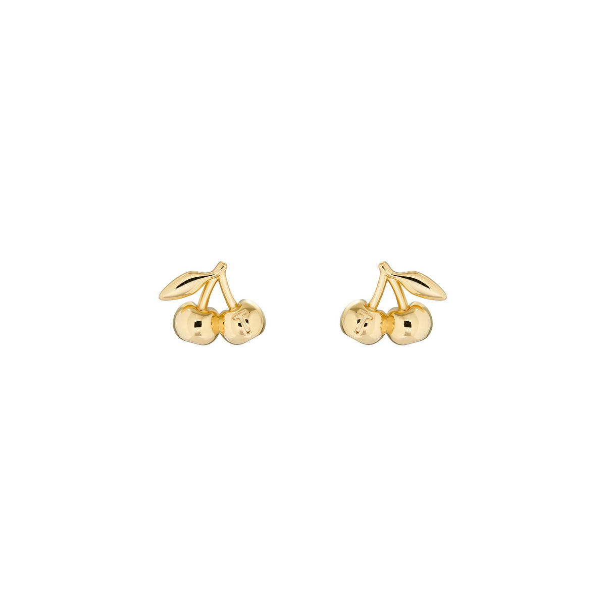 Cherry gold deals earrings