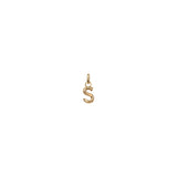 uno de 50 hang me  letter s 1.5mm gold plated metal alloy charm