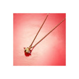 uno de 50 crystal clear 35mm gold plated metals alloy large necklance with charms and swarovski� crystal.