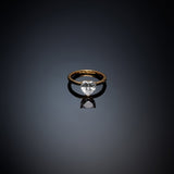 chiara ferragni love parade gold enamel  ring size n