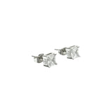 chiara ferragni classic silver plated crystal stud earring 6x6mm