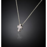 chiara ferragni croci pendant cross wh cz+rh plated 38+7cm