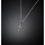 chiara ferragni croci pendant cross wh cz+rh plated 42+8cm