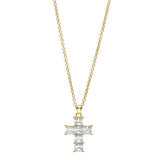 chiara ferragni croci cross gold plated pendant 20 x 15mm