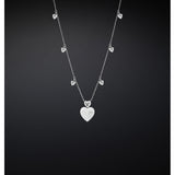 chiara ferragni silver pendant arg925 with white cz 50cm