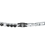 maserati jewels black / silver bracelet 22cm jewellery buckle