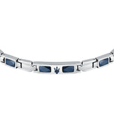 maserati jewels ceramic bracelet blu. ceramic+ip blu. 18.5+3cm