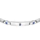 maserati jewels sapphire bracelet ip blu+lg blu gem. 18+3.5cm