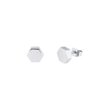 karen millen mosaic silver earrings