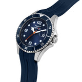 sector 230 39mm 3h blue dial blue silicone strap