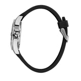 sector 230 39mm 3h white dial black silicone strap