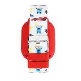 kikou kids game watch smart red/white silicon strap