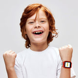 kikou kids game watch smart red/white silicon strap