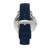 maserati successo 44mm chr w/silver dial blue st