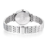 lorus quartz ladies stainless steel white dial bracelet watch