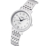 lorus quartz ladies stainless steel white dial bracelet watch