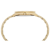 lorus quartz ladies gold plated champagne dial bracelet watch