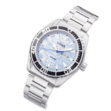 lorus quartz gents stainless steel light blue dial bracelet watch