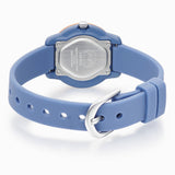 lorus quartz time teacher kids white dial blue silicone strap watch