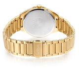 lorus quartz gents gold plated champagne dial bracelet watch