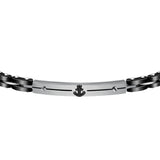 sector ceramic bracelet black ceramic & anchor 22cm