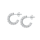 tesori earring 925 16mm hoop with cz