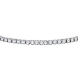 tesori bracelet.white cz silver 925 16+3cm