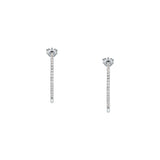 tesori hoop earrings 925 silver white cz medium