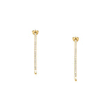 tesori hoop earrings 925 silver white cz with 18k gold plating large