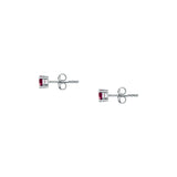 morellato silver tesori recycled 925 silver red cz stud earrings