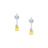 morellato silver tesori recycled 925 silver yellow drop earrings