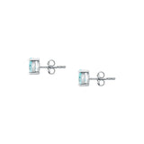 morellato silver tesori recycled 925 silver aqua drop stud earrings