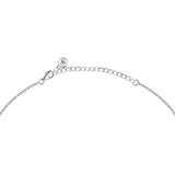 morellato silver tesori recycled 925 silver drop cz necklace 40+5