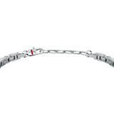 sector tennis bracelet with black cz 22cm