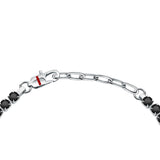 sector tennis braceletblack crystals 22cm