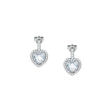 tesori earrings white cz silv.925