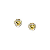 tesori earrings yellow cz silv.925