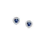 tesori earrings blue cz silver 925