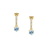 morellato 18k gold plated colori earrings 1 pc cz stone