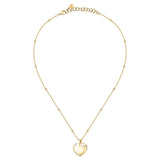 morellato 18k gold plated istanti pendant  heart  40+5cm