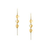 morellato 18k gold plated paillettes �13.3mm hook earrings heart