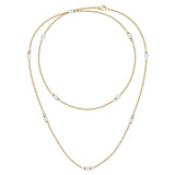 morellato 18k gold plated colori summer  necklace bead 90cm