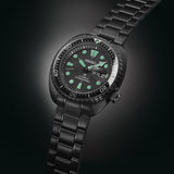 seiko prospex black series 'night vision' turtle diver