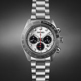 prospex speedtimer 41.4mm solar chronograph black & grey bezel stainless steel bracelet watch