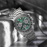 seiko prospex  deep green speedtimer solar chronograph