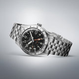 seiko 5 field mechanical gmt stainless steel watch