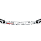 sector bandy bracelet with ip d.gun & black string 22cm