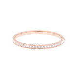 ted baker-clemara: hinge crystal bangle rose gold/crystal