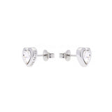 ted baker-crystal heart silver earring