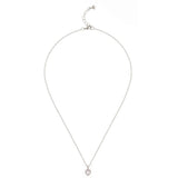 ted baker-crystal heart pendant silver/crystal